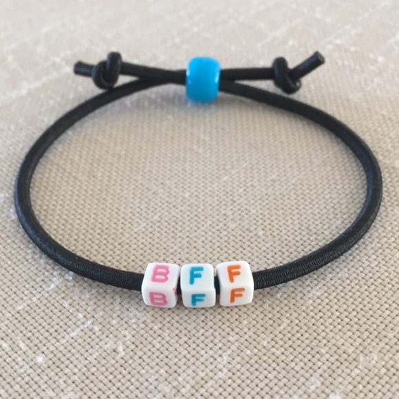 Hand Crafted Adjustable Acronym Bracelet Handmade Unisex Multicolored Stretch - Picture 4 of 6